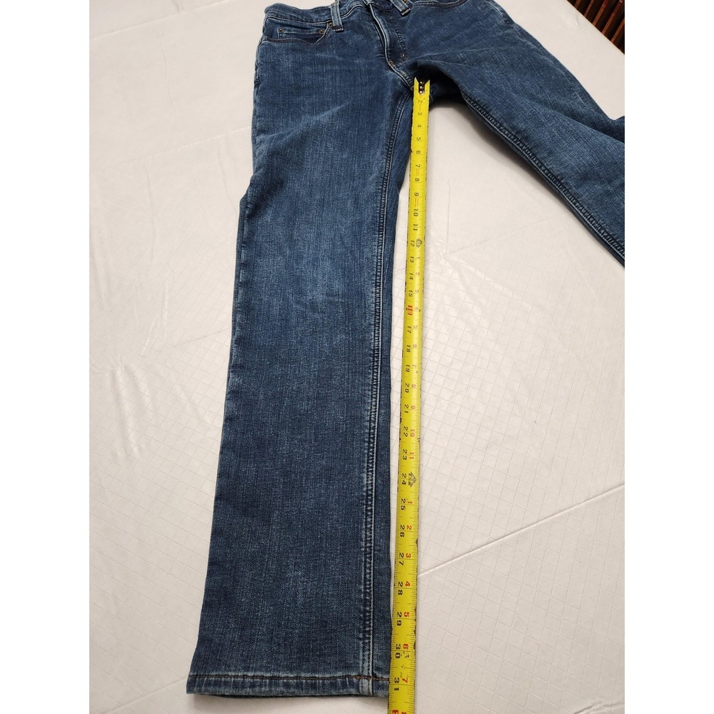 L.L.Bean Jeans Mens 30x32 Blue Classic Fit Fleece Lined Insulated Winter Denim - Picture 10 of 13